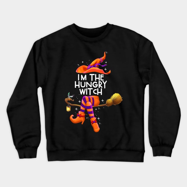 I'm The Hungry Witch halloween couple costume Crewneck Sweatshirt by Camryndougherty